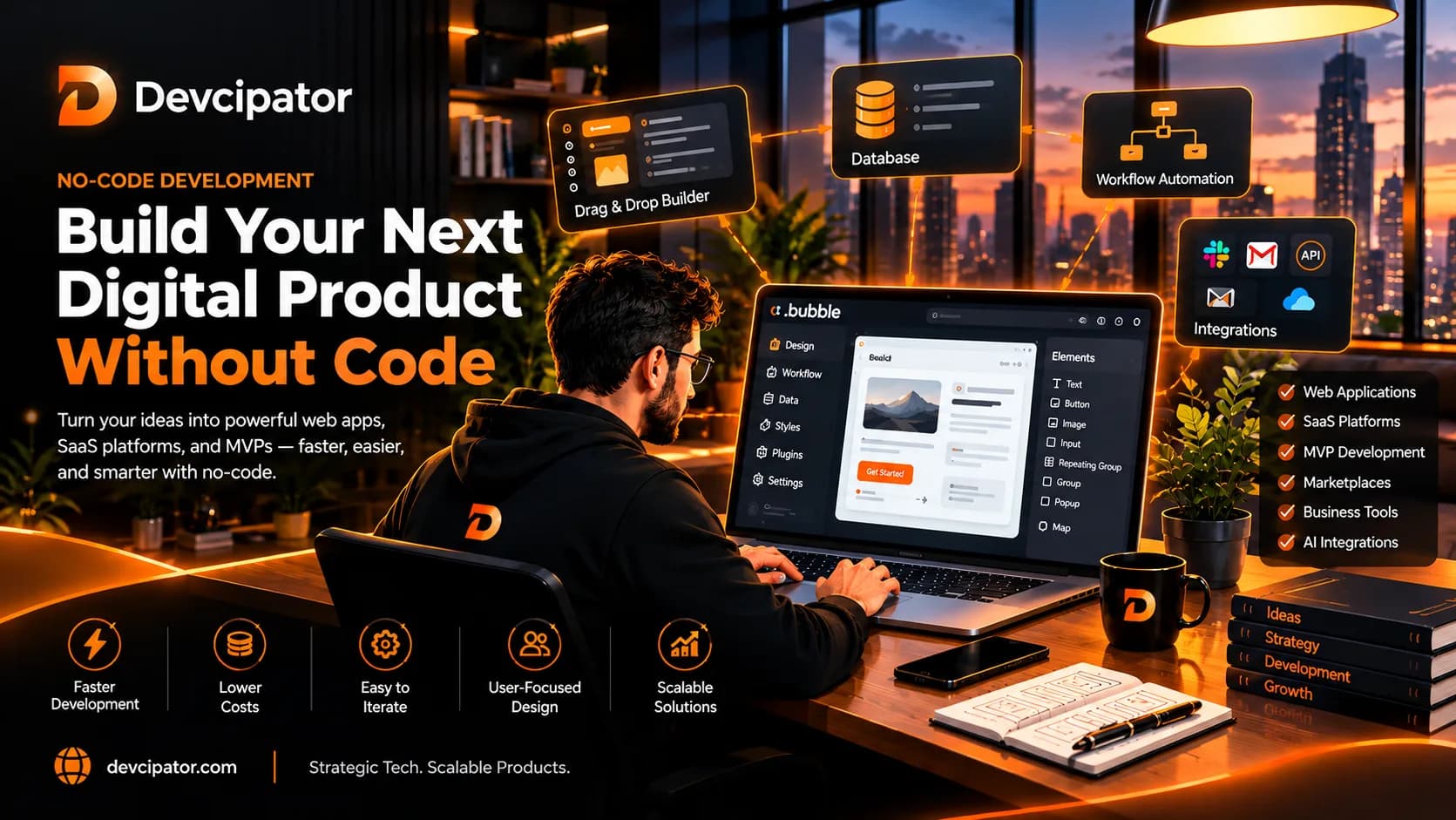 No-Code Development in 2026: A Complete Guide to Building Apps Faster Copy Title — Devcipator blog