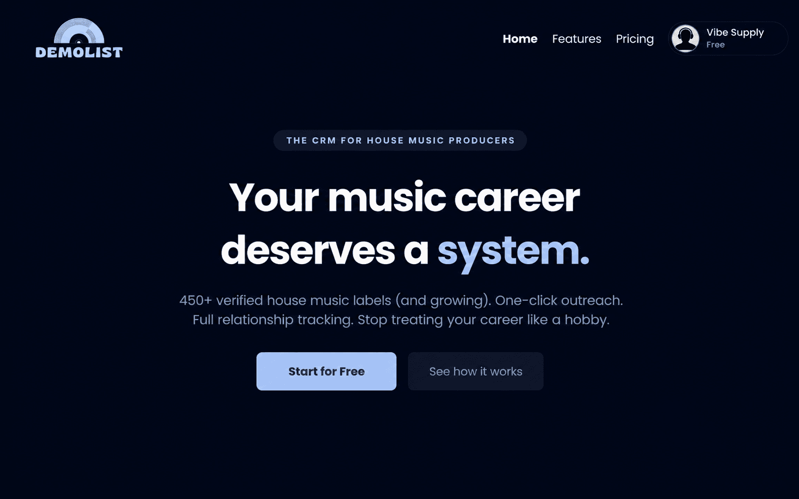 DemoList.app — SaaS project by Devcipator